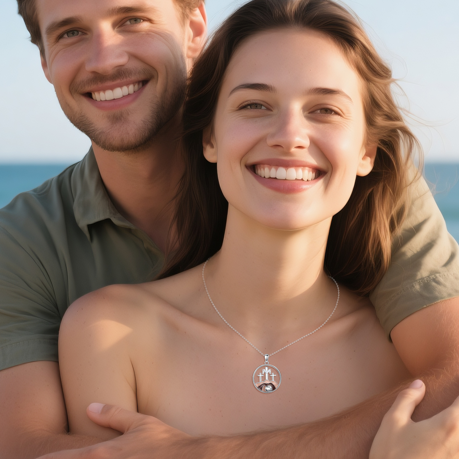 925 Sterling Silver Empty Tomb Necklace, Daily Wear
